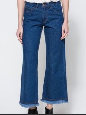 Objects Without Meaning Flare Jeans raw hem 25